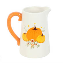Load image into Gallery viewer, Autumn Pumpkin Ceramic Flower Jug