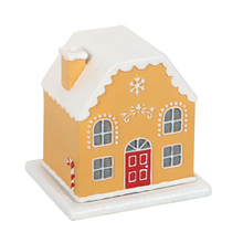 Load image into Gallery viewer, Candy Cane Gingerbread House Incense Cone Holder