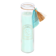 Load image into Gallery viewer, White Sage Tube Candle with Clear Quartz Crystals