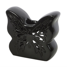 Load image into Gallery viewer, Black Cut-Out Butterfly Oil Burner