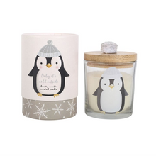 Load image into Gallery viewer, Frosty Vanilla Penguin Candle