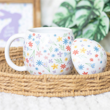 Load image into Gallery viewer, Spring Floral Print Egg Shaped Mug