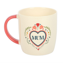 Load image into Gallery viewer, Mum Folk Heart Mug