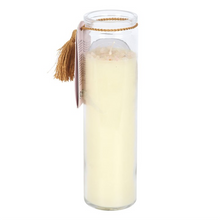 Load image into Gallery viewer, Aphrodite Goddess Tube Candle with Rose Quartz Crystals