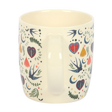 Load image into Gallery viewer, Cream Midnight Bloom Print Mug