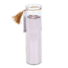 Load image into Gallery viewer, Blackberry Tube Candle with Amethyst Crystals
