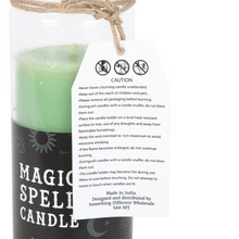 Load image into Gallery viewer, Luck Green Tea Magic Spell Tube Candle