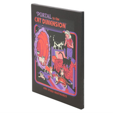 Load image into Gallery viewer, 19x25cm The Cat Dimension Canvas Plaque by Steven Rhodes