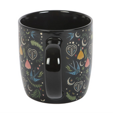 Load image into Gallery viewer, Black Midnight Bloom Print Mug