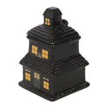 Load image into Gallery viewer, Black Haunted House Oil Burner and Wax Warmer