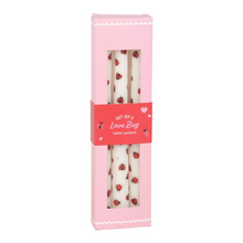 Load image into Gallery viewer, Set of 3 Love Bug Ladybird Taper Candles