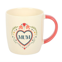Load image into Gallery viewer, Mum Folk Heart Mug