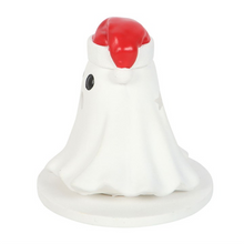 Load image into Gallery viewer, Ghost with Santa Hat Incense Cone Holder