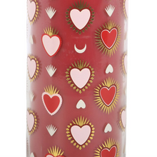 Load image into Gallery viewer, Sacred Heart Print Black Fig Tube Candle