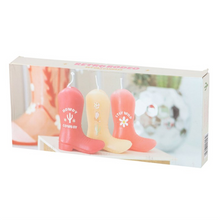 Load image into Gallery viewer, Set of 3 Cowboy Boot Candles