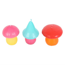 Load image into Gallery viewer, Set of 3 Mushroom Shaped Candles