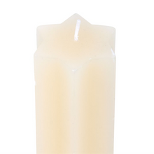 Load image into Gallery viewer, Cream Starry Night Star Shaped Taper Candle