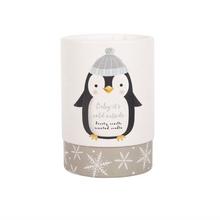 Load image into Gallery viewer, Frosty Vanilla Penguin Candle