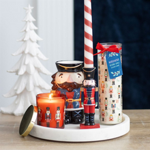 Load image into Gallery viewer, Nutcracker Print Festive Spice Tube Candle