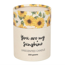 Load image into Gallery viewer, You Are My Sunshine Candle with 3D Sunflower