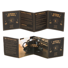 Load image into Gallery viewer, Black Talking Board Teacup and Saucer