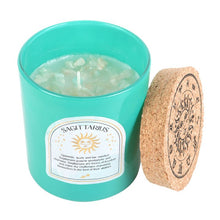 Load image into Gallery viewer, Sagittarius Ylang Ylang & Amber Gemstone Zodiac Candle