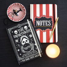 Load image into Gallery viewer, Red Circus Stripe A5 Notebook