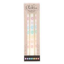 Load image into Gallery viewer, Set of 3 Chakra Balancing Taper Dinner Candles