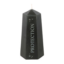 Load image into Gallery viewer, Protection Crystal Candle with Rough Black Obsidian