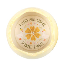 Load image into Gallery viewer, Citrus & Ginger Egg Shaped Candle