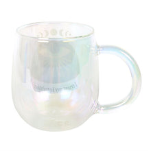 Load image into Gallery viewer, Intuition Double Walled Glass Mug with Aura Crystal Tea Infuser