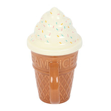 Load image into Gallery viewer, Ice Cream Cone Lidded Mug