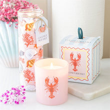 Load image into Gallery viewer, Pastel Shell Print Coconut & Sea Salt Tube Candle