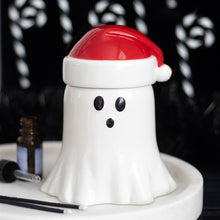 Load image into Gallery viewer, Ghost with Santa Hat Oil Burner and Wax Warmer