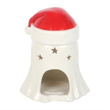 Load image into Gallery viewer, Ghost with Santa Hat Oil Burner and Wax Warmer