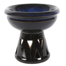 Load image into Gallery viewer, Deep Bowl Blue Oil Burner and Wax Warmer