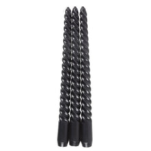 Load image into Gallery viewer, Set of 3 Dark Romance Twist Taper Candles