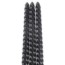 Load image into Gallery viewer, Set of 3 Dark Romance Twist Taper Candles