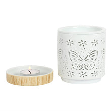 Load image into Gallery viewer, Matte Ceramic Butterfly Oil Burner