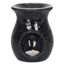 Load image into Gallery viewer, Large Black Crackle Oil Burner and Wax Warmer
