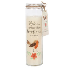 Load image into Gallery viewer, Robins Appear Cranberry Tube Candle