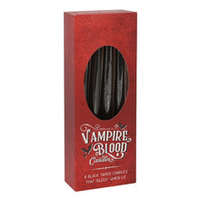 Load image into Gallery viewer, *Set of 8 Vampire Blood Wax Taper Unscented Candles (4/12)
