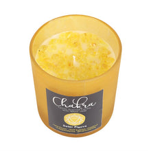 Load image into Gallery viewer, Solar Plexus Chakra Lemon Crystal Chip Candle