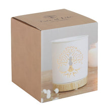 Load image into Gallery viewer, White Tree of Life Cut Out Oil Burner