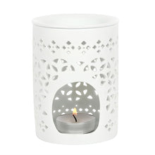 Load image into Gallery viewer, White Matte Cut Out Oil Burner