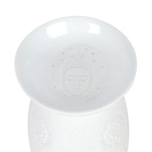 Load image into Gallery viewer, White Ceramic Buddha Face Oil Burner and Wax Warmer