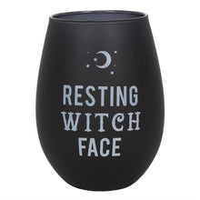 Load image into Gallery viewer, Resting Witch Face Stemless Wine Glass