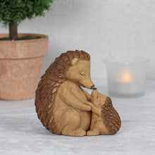 Load image into Gallery viewer, Happy Hoglet Mother and Baby Hedgehog Ornament