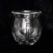 Load image into Gallery viewer, Clear Double Walled Glass Cauldron Mug