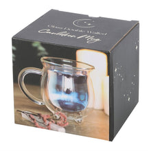 Load image into Gallery viewer, Clear Double Walled Glass Cauldron Mug